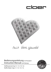 Notice Cloer 1625 Waffle makinesi