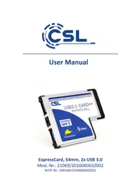 Notice CSL 300184 Carte d'extension informatique