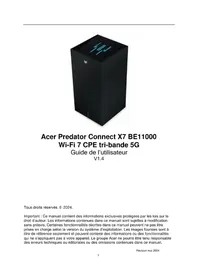 Notice ACER PREDATOR CONNECT X7 Maison intelligente