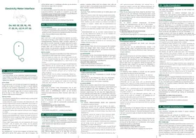 Notice Frient ELECTRICITY METER INTERFACE Compteur électrique