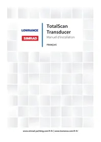 Notice SIMRAD TOTALSCAN Détecteur de poissons