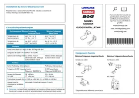 Notice SIMRAD SKIMMER TRANSDUCERS Détecteur de poissons