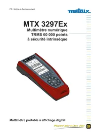 Notice METRIX MTX 3297EX Multimètre