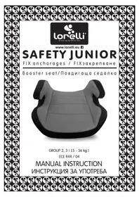 Notice Lorelli SAFETY JUNIOR Siège de voiture