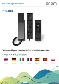 Notice Snom HD300 Téléphone fixe