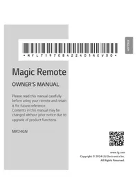 Notice LG MR24GN 遥控器