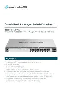 Notice TP-LINK OMADA PRO S650024MPP4Y Switch