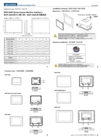 Notice Advantech WOP207KNAE Interface homme-machine