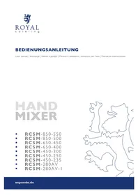 Notice Royal Catering RCSM650450 Frullatore