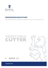 Notice Royal Catering RCGS 550 Affettatrice