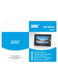 Notice August DTV705 Téléviseur