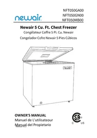 Notice NewAir NFT050MB00 Congelador