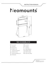 Notice NeoMounts NMM1000BLACK Support mural