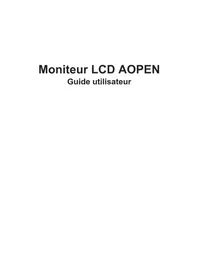 Notice AOPEN 24SA2Y Moniteur
