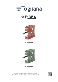 Notice Tognana IRIDEA D2DCM05IRRO Machine à café