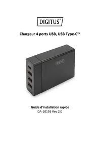 Notice Digitus DA10195 Chargeur électrique