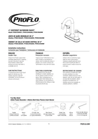 Notice ProFlo SPIERS PFWSC3940ZBN Robinet