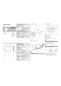 Notice Festo CDPXXE1W7 Moniteur