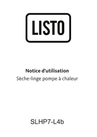 Notice LISTO SLHP7L4B Sèche-linge