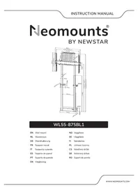 Notice NeoMounts WL55875BL1 Support écran plat