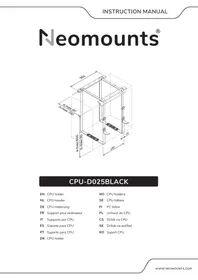 Notice NeoMounts CPUD025BLACK Support pour ordinateur