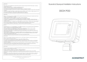Notice Scanstrut SCANPOD SPD4XIW Appareil électronique de communication