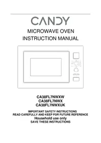 Notice CANDY CA38FL7NWX Magnetrons