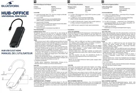 Notice BLUESTORK HUB OFFICE Station d'accueil universelle