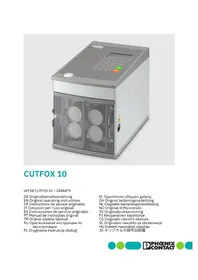 Notice Phoenix Contact CUTFOX 10 Machine industrielle