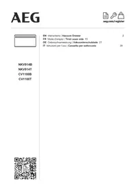Notice AEG CV1100T Tiroir sous vide