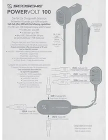 Notice Scosche POWERVOLT 100 Chargeur de piles