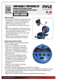 Notice Pyle PMP46WLT Haut-parleur