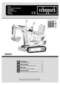 Notice SCHEPPACH EXC815 Macchine da cantiere