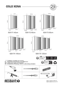 Notice Allibert OSLO 826175 Armoire miroir