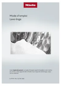 Notice MIELE WED 385 WCS Lave-linge