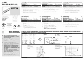 Notice Festo SOEGRSPM12NSS2L Capteur de proximité