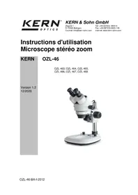 Notice Kern OZL 462 Microscope