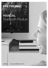 Notice METRONIC 475251 Modulo Bluetooth