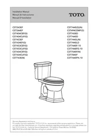 Notice TOTO PROMENADE CST404CUFG Toilette