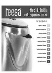 Notice Teesa TSA1530 Elektrischer Wasserkocher