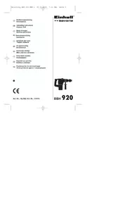 Notice Bavaria by Einhell BBH 920 Marteau