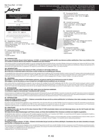 Notice ASTRELL 011003 Antenne satellite