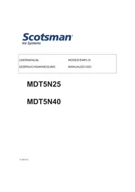 Notice Scotsman MDT5N40 Machine à glaçons