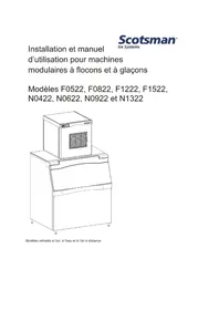 Notice Scotsman PRODIGY PLUS F1522 Machine à glaçons