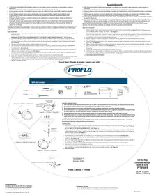 Notice ProFlo PF19168WH Lavabo