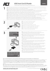 Notice ACT AC6015 Lecteur de carte USB