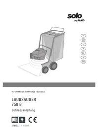 Notice SOLO 750 B Souffleur