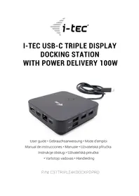 Notice i-TEC C31TRIPLE4KDOCKPDPRO Station d'accueil USB C