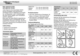 Notice Newgen Medicals NX5744 Protection auditive