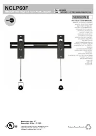 Notice OmniMount NCLP60F Support mural pour téléviseur
